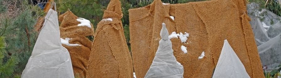 Frost Schutz Kokos Matte - 3 Größen - Pflanzen Winter Abdeckung Unkraut  Vlies